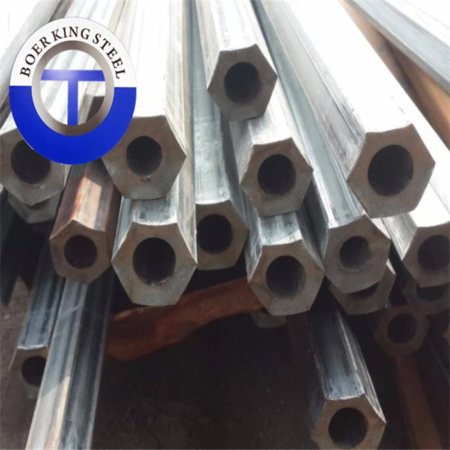 Cold Drawn Hexagonal Seamless Steel Tube, Low Carbon Special Shaped Steel Pipe